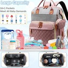 Diaper Bag Backpack Baby Bag  Baby Girl Boy Diaper Bag For Dad Mom With Pad     