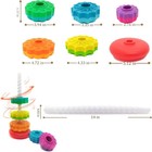 Rainbow Spinning Toy  Stacking Toy For Toddlers 1-3  Educational Montessori     