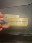 2 Vintage Think Brass Rectangle United  States Senate Templates With Clear Seal 