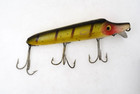 Heddon Wood Vamp Vintage Lure 4 1 2 Inch Painted Eyes