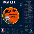 Michelin Endurance Bicycle Sign     Heavy Metal Garage Decor     50 Cm  19 7    
