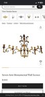 1960   s Seven Arm Wall Scones Candelabra