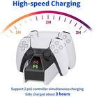 Ps5 Controller Charger Stand Dualsense Fast Charging Station Dock Playstation 5