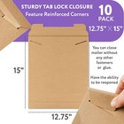 5-10 Kraft Rigid Paperboard Tab-lock Photo Mailer Stay Flat Large Size