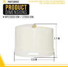 Wp2260518w Water Filter Cap For Whirlpool Kenmore Refrigerator Models - White Wp