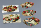 C 1900 Die Cut Victorian Calling Card Scrap Doves Antique