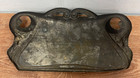 Vintage 1920 s  at Rest  Ornate Funeral Casket Plate Coffin Marker