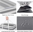 Homehacks 2 Pack Large Laundry Baskets  Waterproof  Freestanding Laundry Hampers