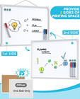 Small Dry Erase Board  14 x11  Double Sided Hanging Whiteboard For Wall