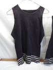 Vintage Men s Two Piece Bathing Suit 1920s Dark Blue W  Stripes Swim Swimsuit 