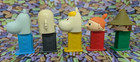 Pez Japan Mini Collectible Dispenser Moomin Lot Of 5 2005 W 5 Inserts Rare 