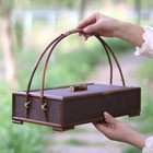 Bamboo Rattan Weaving Hand Basket Tea Room Ornament Tea Ceremonyset Storage Box
