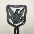 Vintage Cast Iron Trivet Hotplate Holder Ornate Eagle