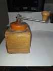 Vintage Wooden Coffee Grinder Mill Hand Crank Kym German 1940 s