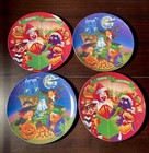 Vtg  1995 Mcdonalds Set Of 4 Christmas And Halloween Plates