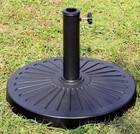 Round Patio Umbrella Base 30lbs 1 5    1 9    Outdoor Living Heavy Duty