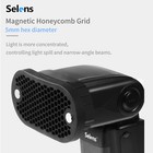 Selens Magnetic Flash Modifier Honeycomb Grid Color Grip Gels Filter Photography