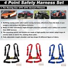 4-point Racing Harness Seat Belt Button Quick Release For Racing Go-kart Utv Atv