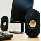 Onn Ac Powered Computer Speakers 2 0 Desktop Stereo Bass Volume Control New