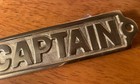 Personalized Brass Captain Sign Nautical Boat Ship Plaque Maritime Yacht Door
