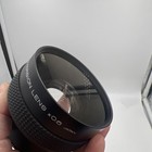 Wide Conversion Lens X0 6 Black Camera Lens Japan With Covers   Box