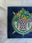 Gorgeous Antique Arts   Crafts Design Floral 6 Inch Tile