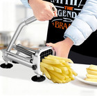 French Fry Cutter Potato Cutter Slicer Stainless Steel With 2 Interchangeable