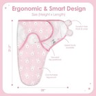 Baby Swaddle Blanket  0-3 Months  Cotton Arm-in Sleep Sack  Wearable Blankets   