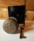 F  C  Linde Passage Victorian Brass Door Knob Orig Skeleton Key Lock 1880   s L  k