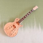 Single Cut Electric Guitar Diy Kit Spalted Maple Top Mahogany Body Gd Part 22f