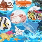 Doitem 32 Pack Mini Vinyl Plastic Ocean Sea Animal 32pcs  32pcs