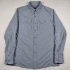 Kuhl Mens Blue Long Sleeve Button Up Shirt Size Medium Airspeed Adventure