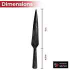 11 25 Functional Medieval Forged Blackened Iron Sharpened Reenactment Spear Head