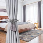 2pcs Curtain Tiebacks Handmade Decorative Curtain Holdbacks Rope With Tassel