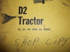 Cat Caterpillar D2 Crawler Tractor Dozer Service Shop Repair Manual Book