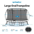 Springfree Trampoline Kids Outdoor Large Oval 8 X 13  Trampoline With Enclosure