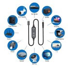 Usb C Dc5 5mm Power Supply 100w With 5v 12v 15v 19v 20v Multiple Output 120cm