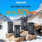 Avapow 6000a A68 Car Battery Jump Starter All Gas 12l Diesel Power Bank Led Qc