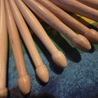 39 Wood Drumsticks 2b Size 16   62  Teardrop Tip 19 Pairs   Spare Bulk Lot