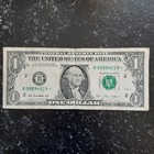 Fw Duplicate Serial Number Star Note B 09594519     One Dollar  1 Bill Error 2013