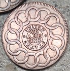 1787 Fugio Cent - Colonial Copper Copy Coin W  Beautiful  Antique Petina - 28mm