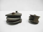 Lot Of 2 Vintage Bronze Small Nautical Pulleys