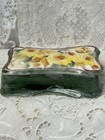 Hand Painted Trinket  Ring  Jewelry Box  Yellow Roses  Vintage  Shabby Style
