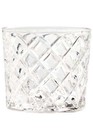 Diamond Cut Old Fashioned Glass 8oz Clear  4-pack