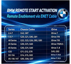 Bmw Remote Engine Start   Stop 1cr 0x17c Fsc Climate Control Enablement Key Fob