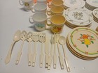 Vintage Chilton Toy Lot Pretend Play Plastic Dishes Tea Set Lot