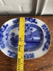 Antique Samuel Alcock Flow Blue China 10-1 2    Serving Platter Oriental 1800s