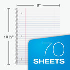 Spiral Notebooks  6 Pack  1 Subject  Wide Ruled Notebooks For School  8 X 10 5 I
