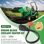 For John Deere Compact Utility Tractor Ar87167 Engine Block Coolant Heater Kit