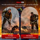 2 Sets Fire Rake And Fire Flapper With 60 Inch Handles